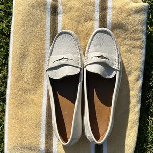 Coach Off-White Leather Loafers
